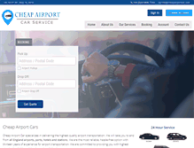 Tablet Screenshot of cheapairportcar.com
